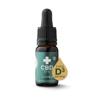 CBD oil + Vitamin D3 10ml – 8% (825mg)